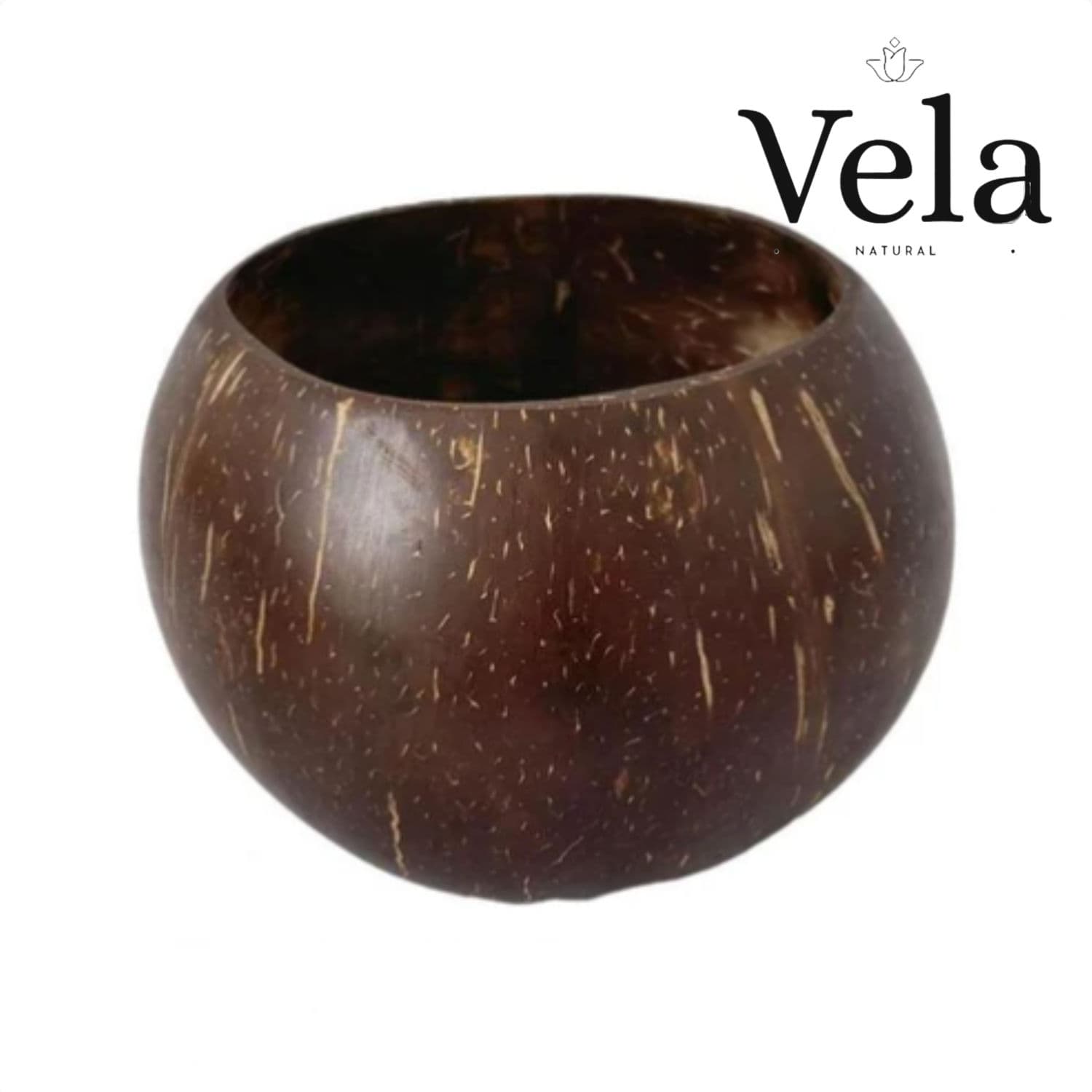 Hand-Polished Smooth Coconut Shell 400ml - 1 Pack thumbnail 1