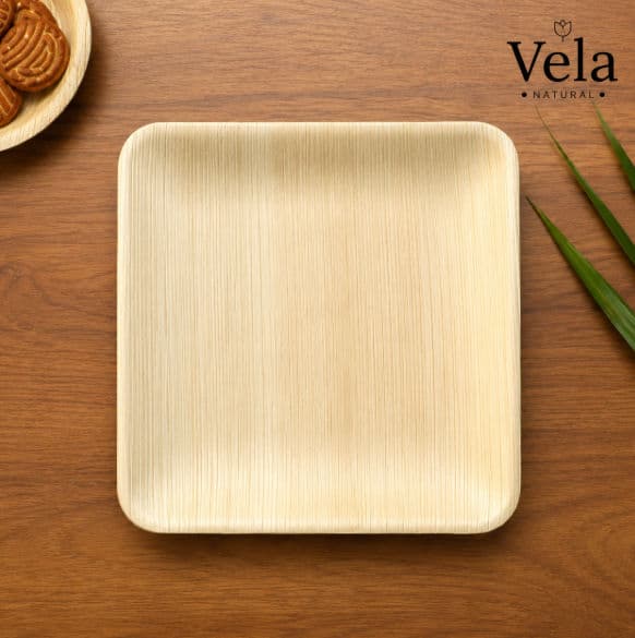 Wholesale Square Palm Leaf Plates - 10" (25cm), 2500 thumbnail 1