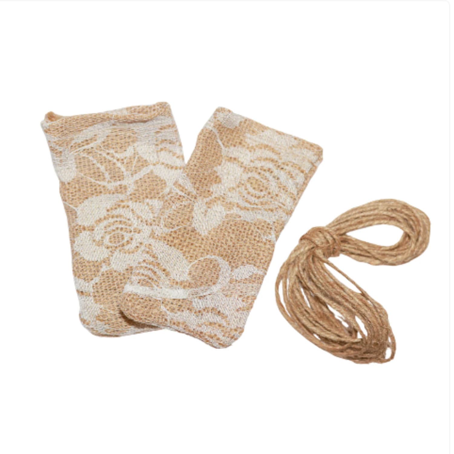 Jute White Floral Sock Extra Small 9cm alternate image