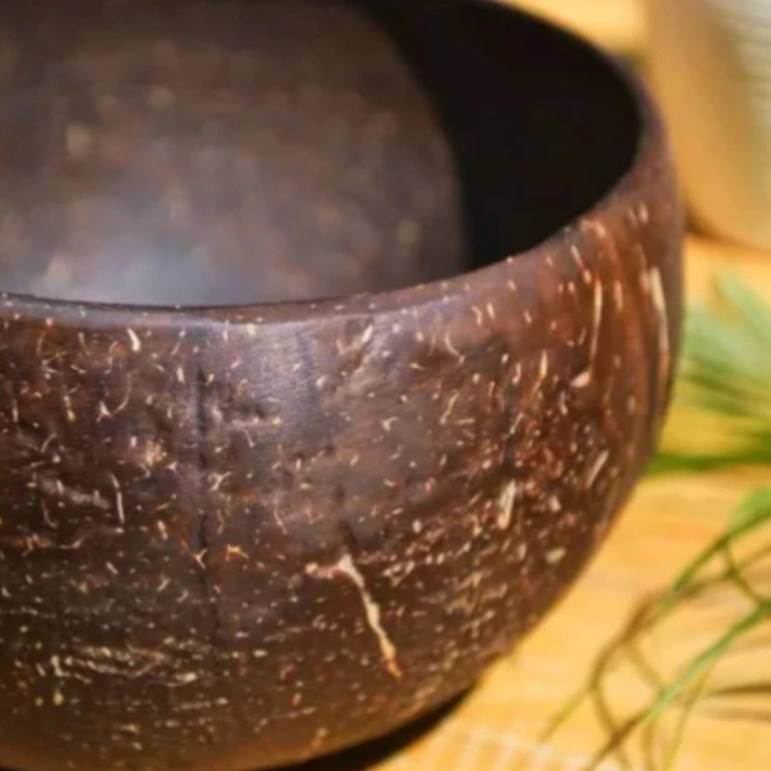 Round Polished Textured Coconut Bowls 400ml - 10 Pack thumbnail 2
