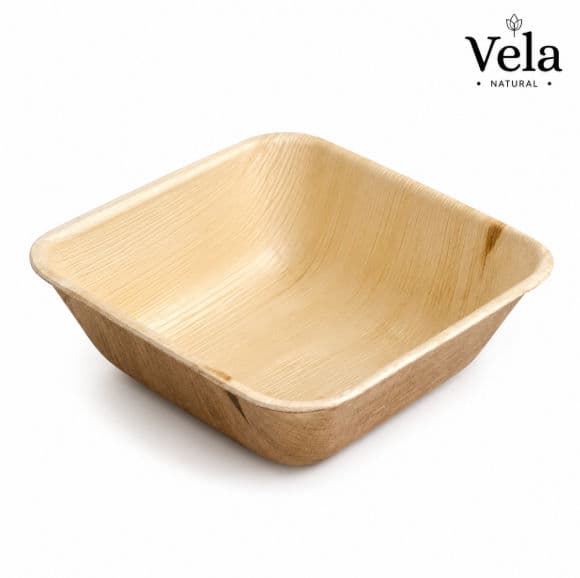 Wholesale Square Palm Leaf Bowls - 5" (12cm) Deep, 1000 thumbnail 2