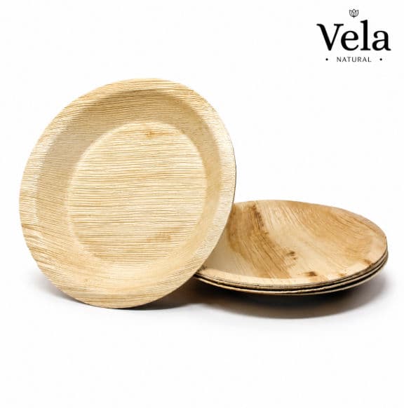 Wholesale Round Palm Leaf Plates - 8" (20cm) Deep, 2500 thumbnail 2