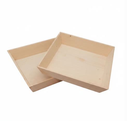 12" x 12" Deep Inclined Wooden Tray - 1 Pack product image 4