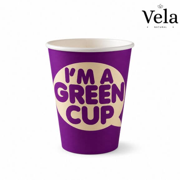 12oz Double Wall Aqueous Lined "I'm a Green Cup"