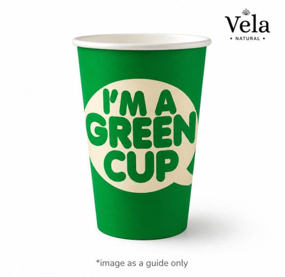 16oz Single Wall Aqueous Lined "I'm a Green Cup"