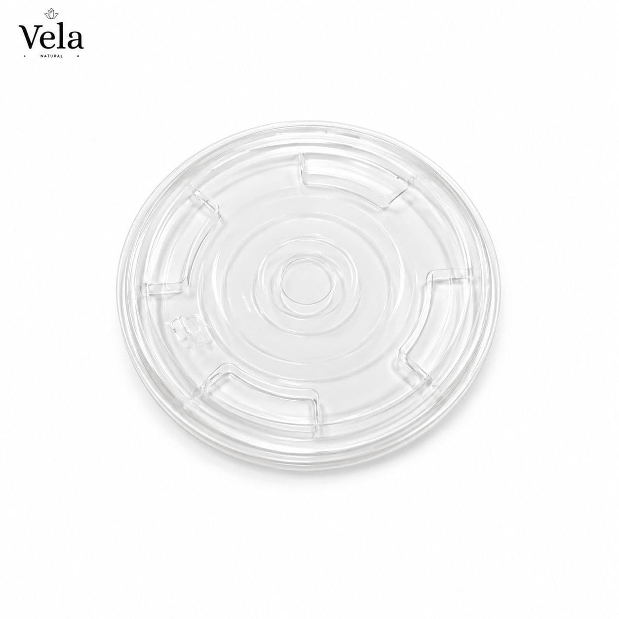 Compostable Flat Lid for Cold Cup 12-16oz - 50 Pack product image 1