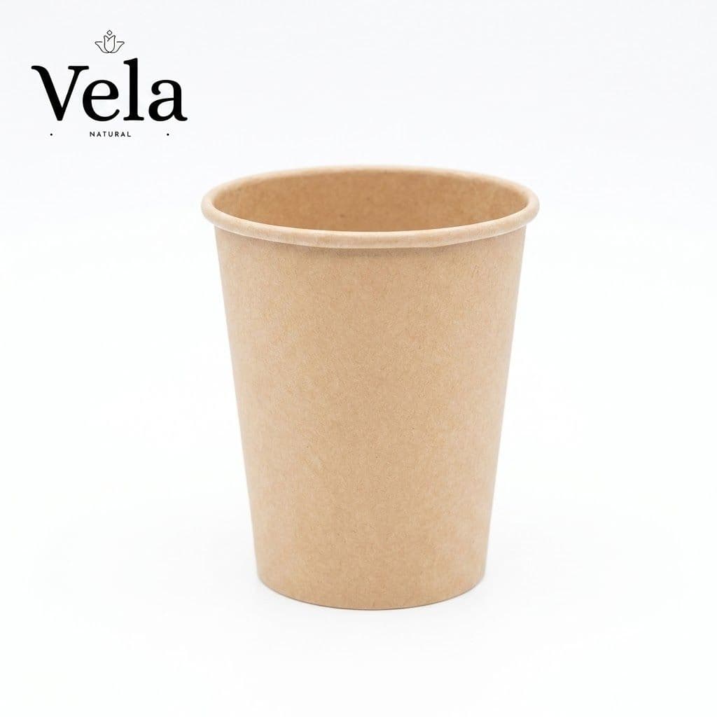 12oz Single Wall Bamboo Paper Cup Kraft - 1000 Pack product image 1