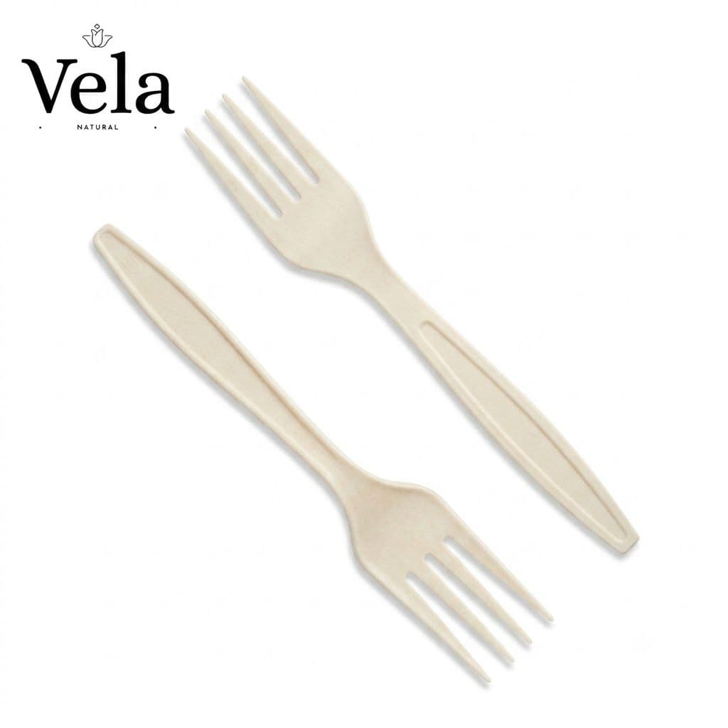 Premium Cornstarch Forks - 100 Pack product image 1