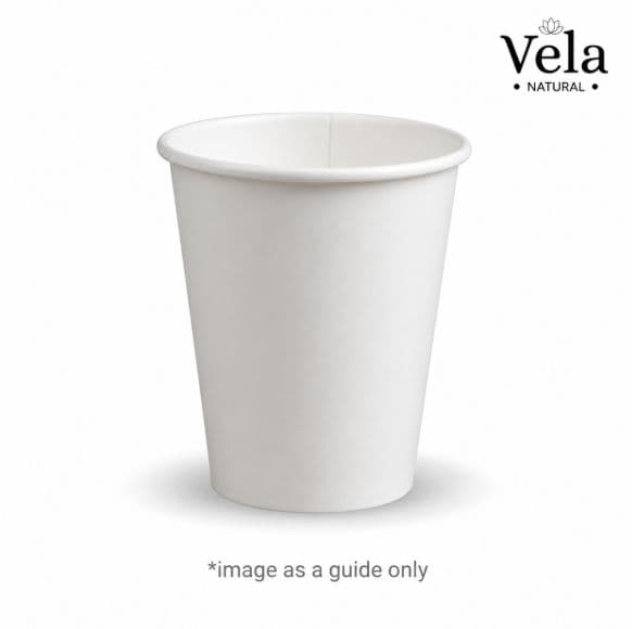 8oz White Compostable Single Wall Cup