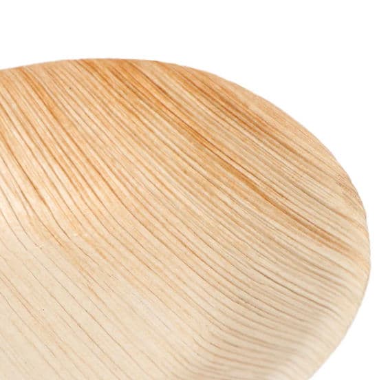 Medium Oval 8" (20cm) Disposable Palm Leaf Plates - 100 Pack product image 2