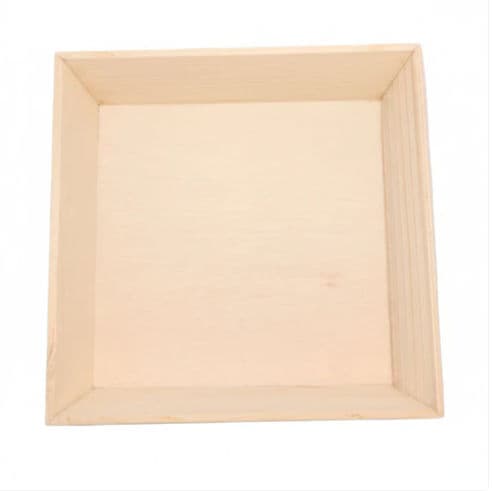 14" x 14" Deep Inclined Wooden Tray - 1 Pack product image 3
