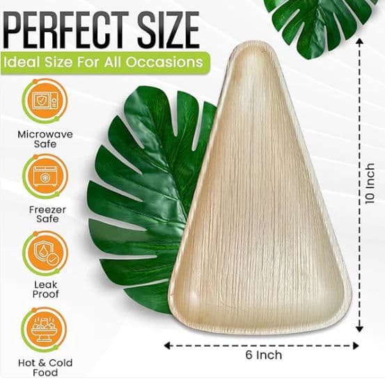 Triangle Disposable Tray 10" (25cm) - 50 Pack product image 3