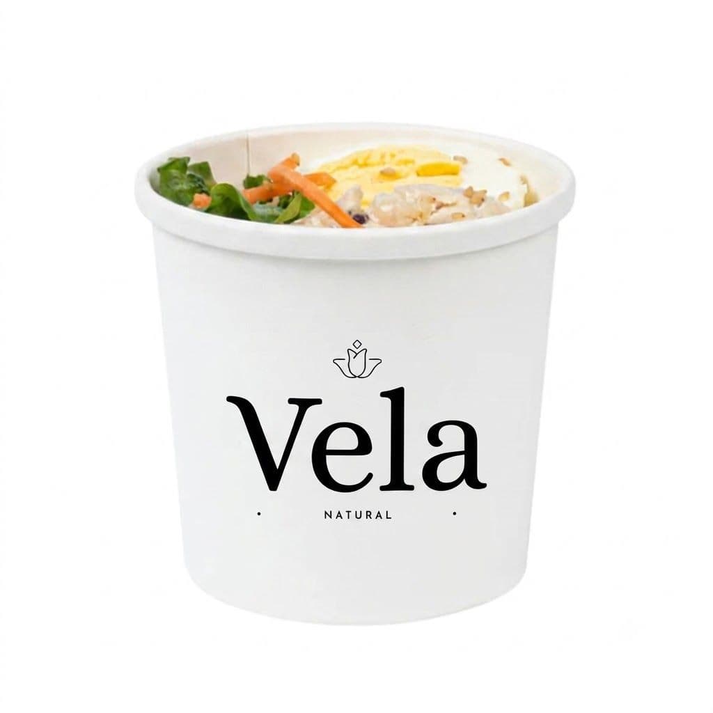 White Soup/Ice-cream Containers - Pack of 50 - 8oz product image 4