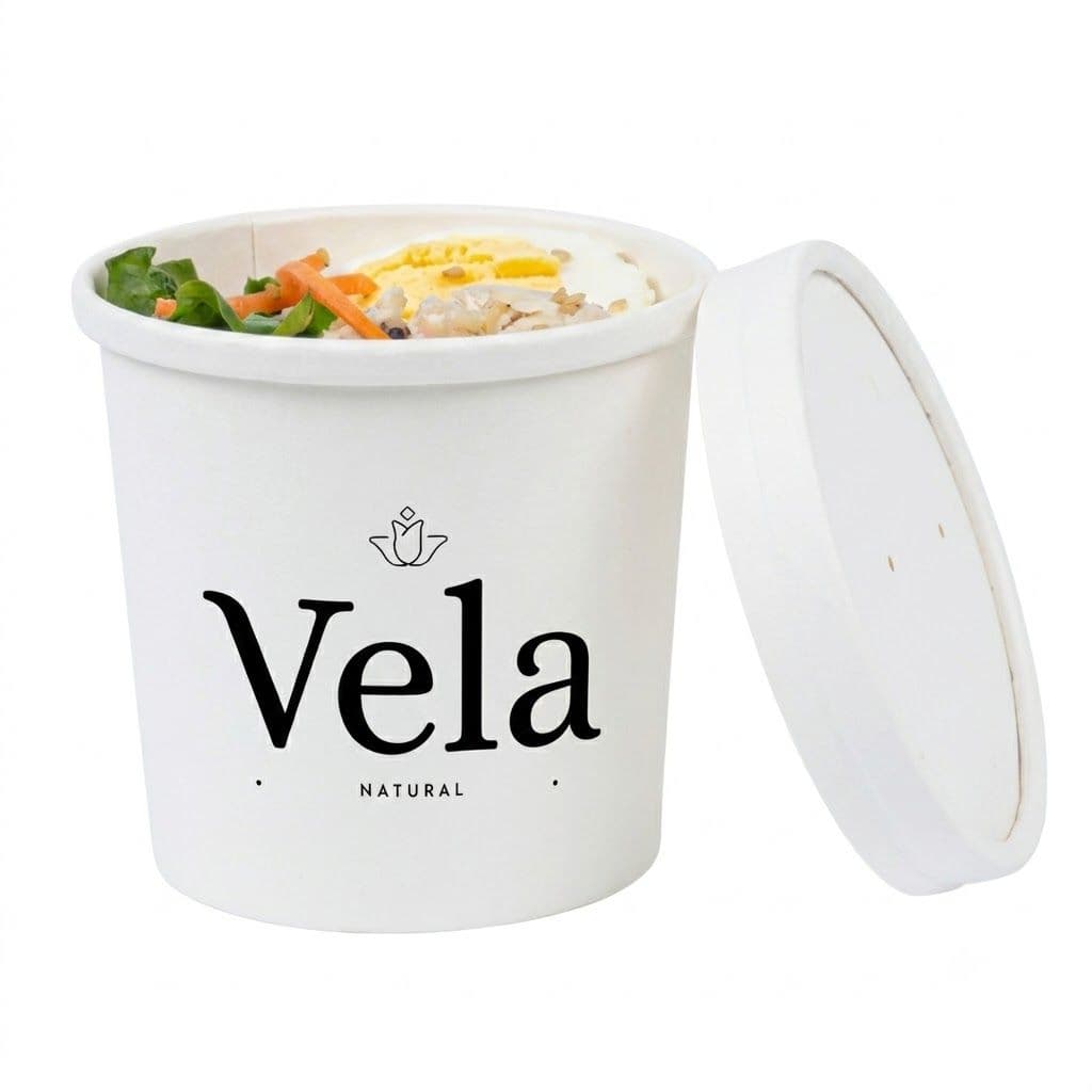 White Soup/Ice-cream Containers - Pack of 50 - 8oz product image 1