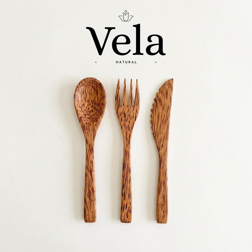 Wooden Cutlery 3 pc set - 1 Pack product image 1