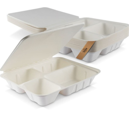 4-Compartment Bagasse Boxes