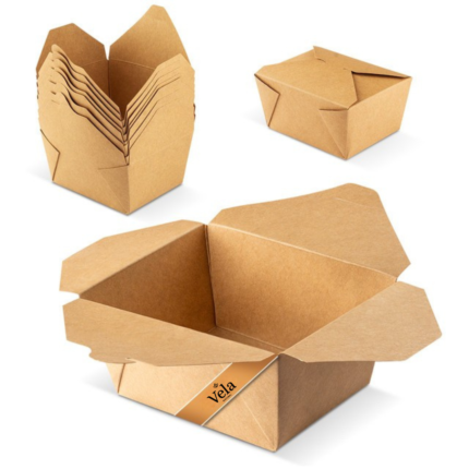 Small 800ml Kraft Food Boxes