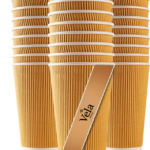16oz Triple Wall (Ripple) Paper Cups, Brown