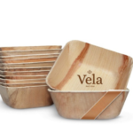 Medium 5.5" (13cm) Square Deep Palm Bowls (550ml)