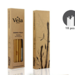 Reusable Bamboo Straws with Cleaning Brush 10pcs