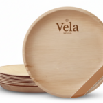 Large Round Palm Plates 9" (23cm)