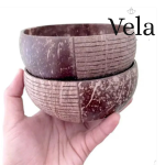 Jumbo Half Polished Natural Coconut Bowls 500ml