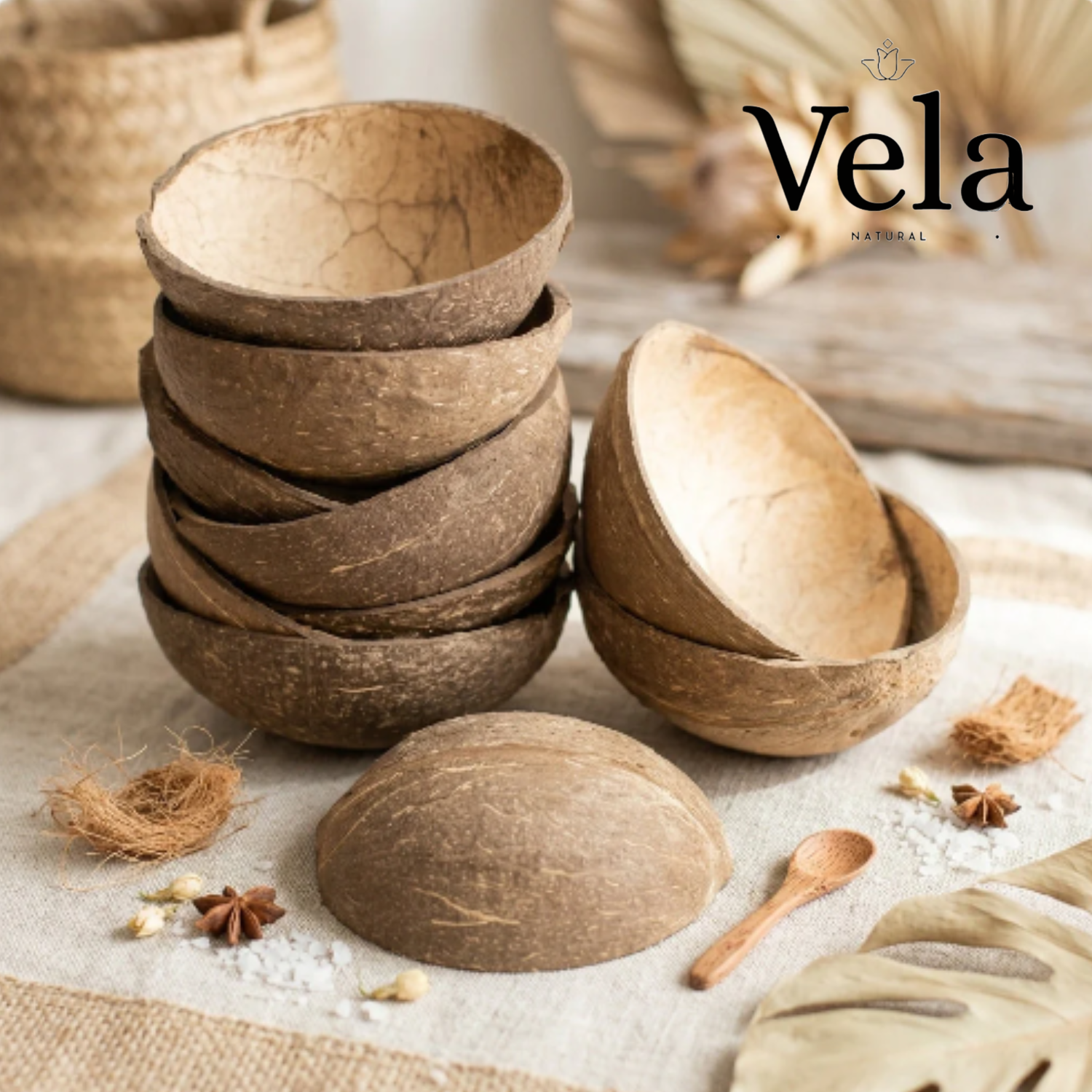 1 Natural Coconut Oval Bowl 200ml - Image 1