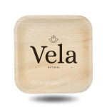 10" (25cm) Square Compostable Palm Leaf Plates