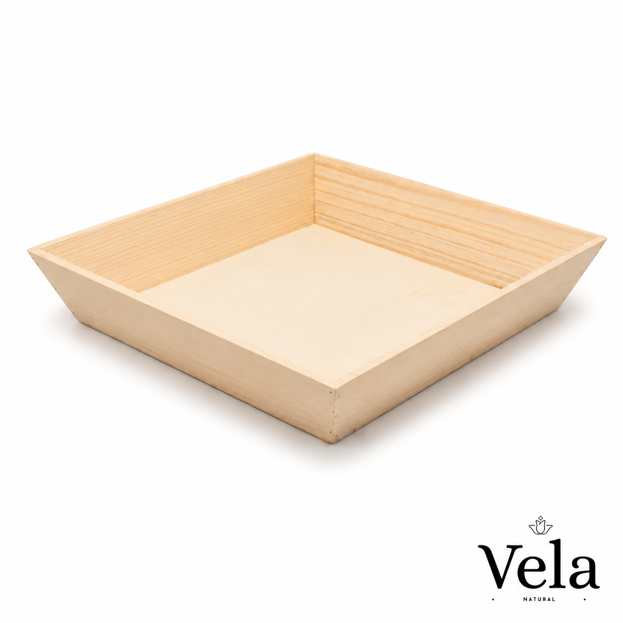 12 x 12 Deep Inclined Wooden Tray 12" x 12" Deep Inclined Wooden Tray - Image 1