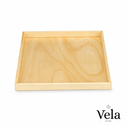 12" x 12" Solid Reusable Wooden Tray