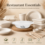 12oz (350ml) Round Bagasse Disposable Bowl - Image 4
