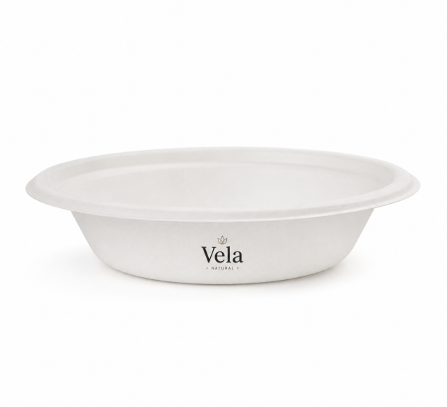 12oz (350ml) Round Bagasse Disposable Bowl 12oz (350ml) Round Bagasse Disposable Bowl - Image 1