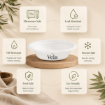 12oz (350ml) Round Bagasse Disposable Bowl - Image 3