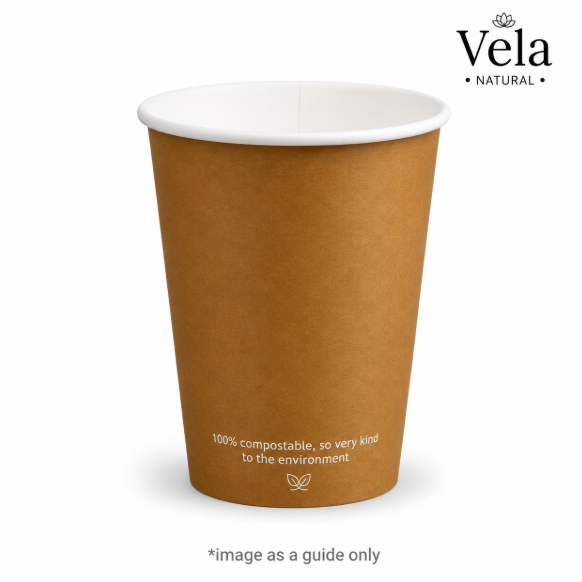 12oz Kraft Single Wall BioCups 12oz Kraft Single Wall BioCups - Image 1