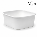 1,400ml White BioBoard Square Takeaway Base