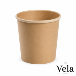 16oz Kraft BioBowls/Soup Containers with PLA Coating