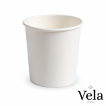 16oz White BioBowls/Soup Containers with PLA Coating