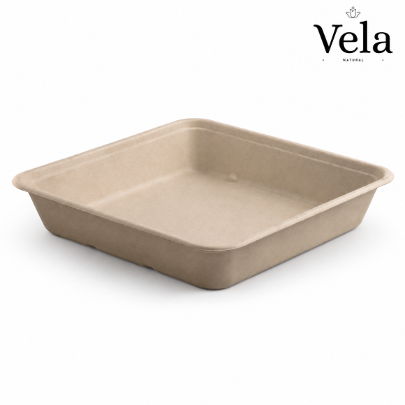 1,750ml Large Natural Plant Fibre Takeaway Base 1,750ml Large Natural Plant Fibre Takeaway Base - Image 1