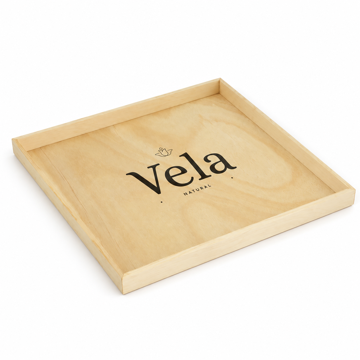 18x18 Large Wooden Tray 3 18" x 18" Large Wooden Tray - Image 1