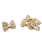 Jute Bow with Pearl - Image 2
