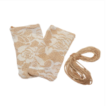Jute White Floral Sock Extra Small 9cm - Image 2