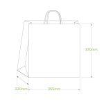 355x220x370mm Jumbo Twist Handle Kraft Paper Bags - Image 2