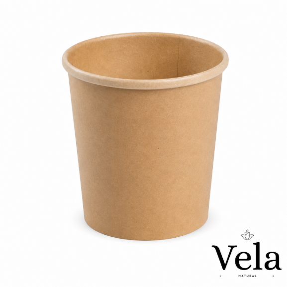 26oz Kraft BioBowlsSoup Container with PLA Coating 26oz Kraft BioBowls/Soup Container with PLA Coating - Image 1