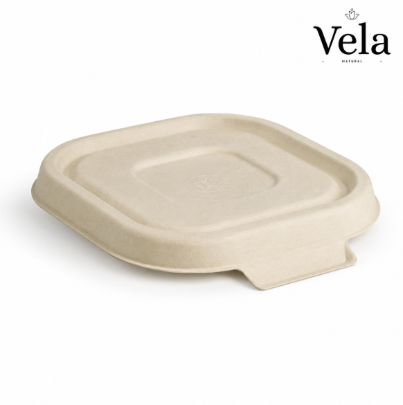 280-630ml Natural Plant Fibre Takeaway Lids 280-630ml Natural Plant Fibre Takeaway Lids - Image 1