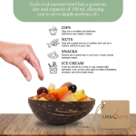 Natural Coconut Oval Bowl 200ml - Image 2