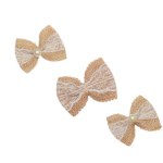Jute Bow with Pearl - Image 3