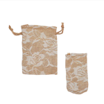 Jute White Floral Sock Extra Small 9cm - Image 3