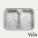 Aluminium Foil Tray 2-Compartment
