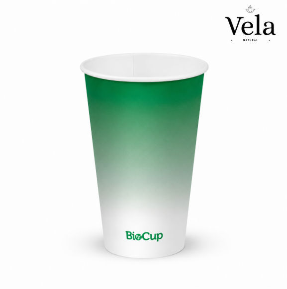 500ml 16oz (90mm) Cold Paper BioCups 500ml / 16oz (90mm) Cold Paper BioCups - Image 1