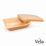 500ml Biodegradable Bamboo Container Box With Lid